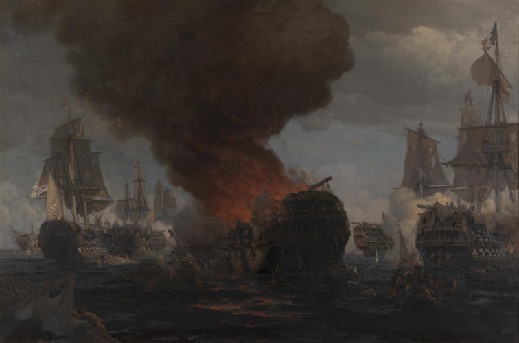 The Battle of Trafalgar, 21 October 1805: 