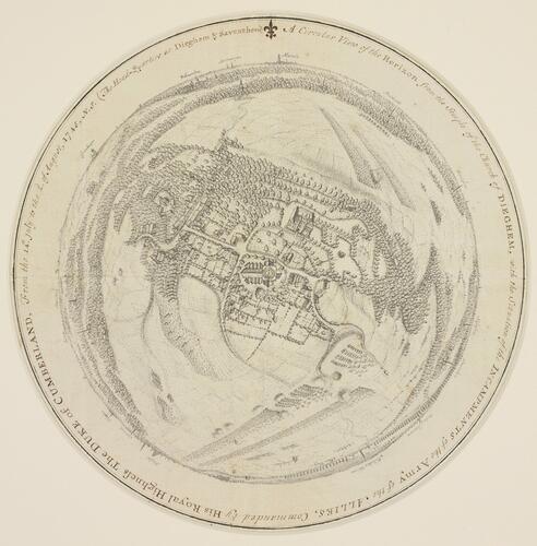 View of Diegem, 1745 (Diegem, Flanders, Belgium) 50°53'50 View of Diegem, 1745 (Diegem, Flanders, Belgium) 50°53'50
