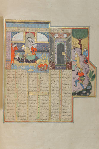Master: Shahnamah شاهنامه‎ (The Book of Kings)
Item: Jarira kills herself on the body of her son Farud