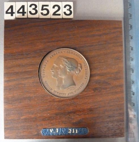 Medal commemorating the visits of Napoleon III to England and Queen Victoria to France Medal commemorating the visits of Napoleon III to England and Queen Victoria to France