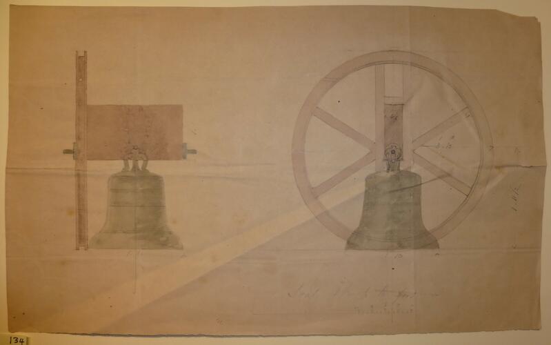 St Mildred's church, Whippingham: elevations of the wheel bell St Mildred's church, Whippingham: elevations of the wheel bell