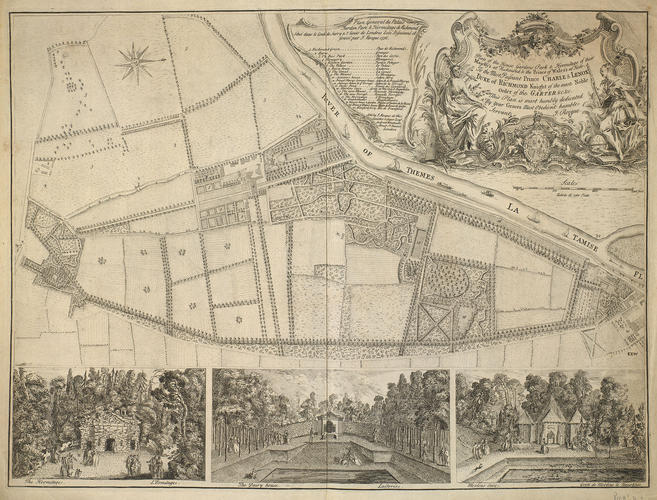 Plan of the house, gardens, park, etc. at Richmond Plan of the house, gardens, park, etc. at Richmond