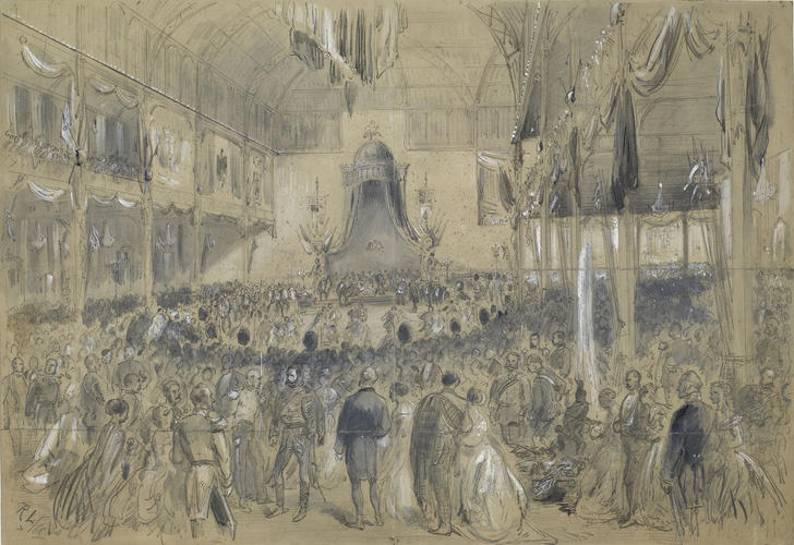 Visit of the Prince & Princess of Wales to Ireland, April 1868: The Irish Grand National Ball in Dublin, April 22