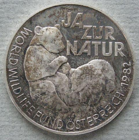 Austria. 200 schilling jeton for the Austrian casinos for the World Wildlife Fund Austria. 200 schilling jeton for the Austrian casinos for the World Wildlife Fund