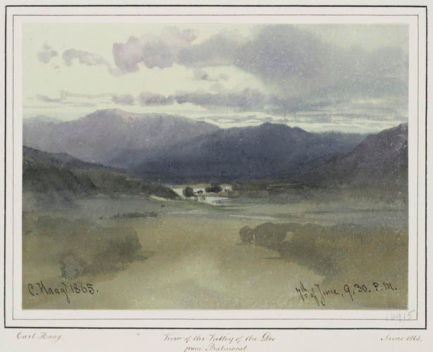View of the valley of the Dee from Balmoral