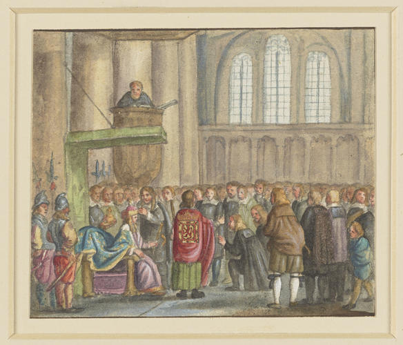 The Coronation of Charles II as King of Scotland at Scone, 1 January 1651 (?) The Coronation of Charles II as King of Scotland at Scone, 1 January 1651 (?)