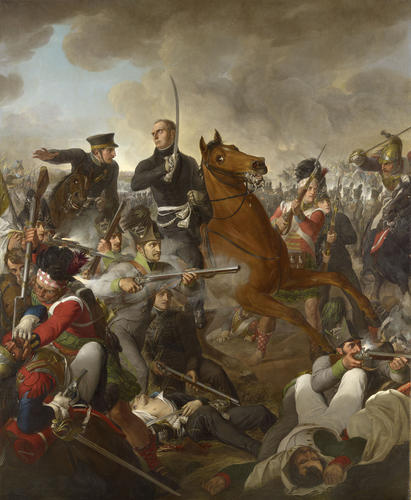 The Death of Frederick William, Duke of Brunswick-Wolfenbüttel (1775-1815) at the Battle of Quatre Bras, 1815 The Death of Frederick William, Duke of Brunswick-Wolfenbüttel (1775-1815) at the Battle of Quatre Bras, 1815
