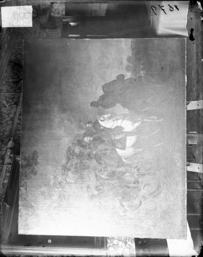 Glass plate negative of a picture Glass plate negative of a picture