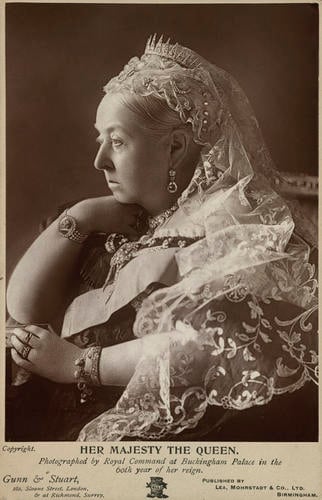 Portrait photograph of Queen Victoria (1819?1901), 1897