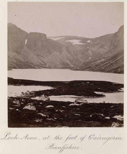 Loch Avon at the foot of Cairngorm, Banffshire