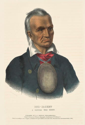 History of the Indian tribes of North America : with biographical sketches and anecdotes of the principal chiefs. Embellished with one hundred and twenty portraits from the Indian Gallery in the Department of War, at Washington ; v. 1 / by Thomas L. M'Kenney. . . and James Hall