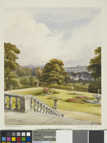 Haddo House, view from the terrace