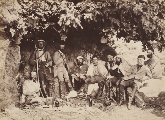 Albert Edward, Prince of Wales, and his party at Capurnaum, 1862
