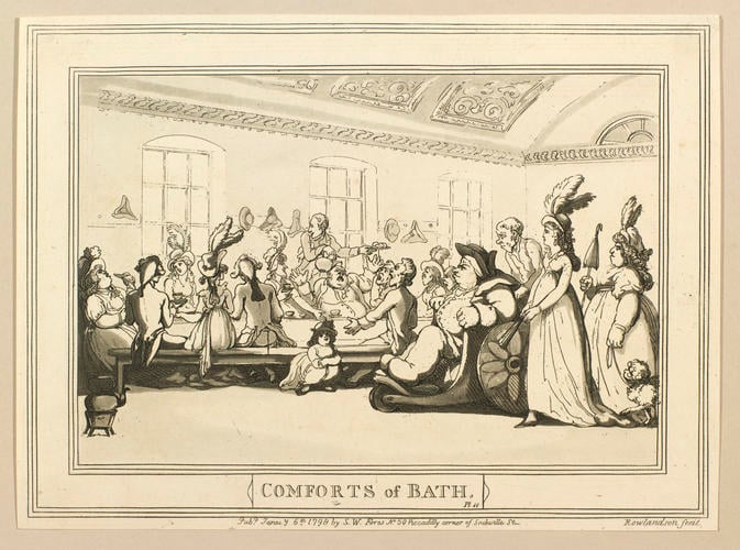 Comforts of Bath. Plate 11