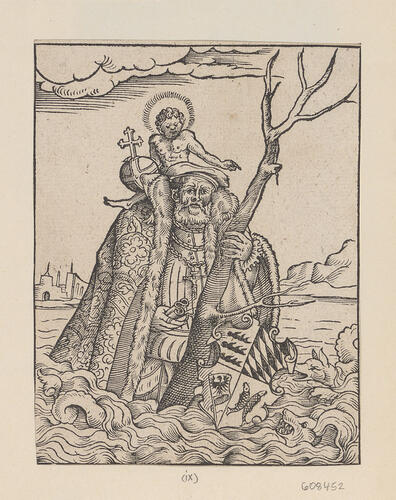 [Duke of Württemberg as Saint Christopher]