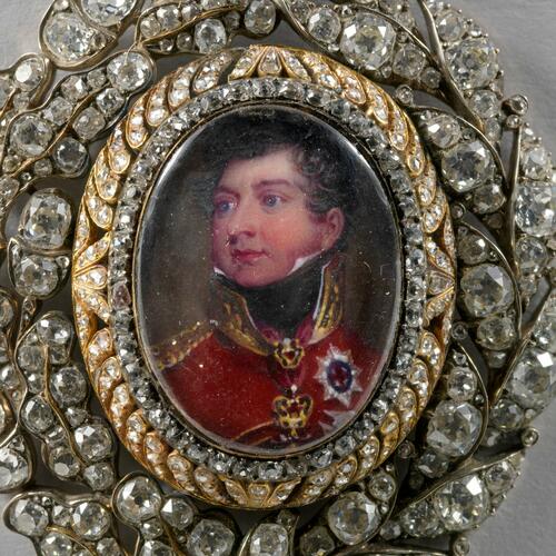 Family Order of King George IV. Badge. Originally belonged to Princess Augusta, Duchess of Cambridge Family Order of King George IV. Badge. Originally belonged to Princess Augusta, Duchess of Cambridge