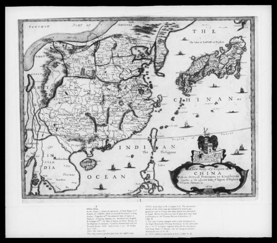 A New Mapp of y Empire of CHINA. . . Together w. th the adjacent Isles of Iapon or Niphon. .