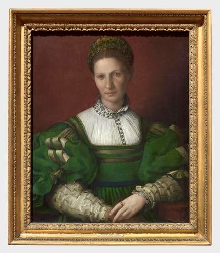 Frame for RCIN 405754, Bronzino, Lady in Green