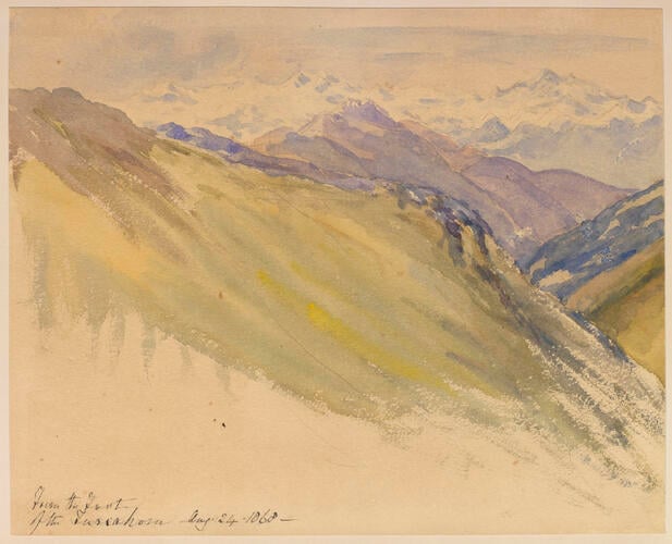 Master: SKETCHES BY QUEEN VICTORIA I
Item: From the Foot of the Furcahorn
