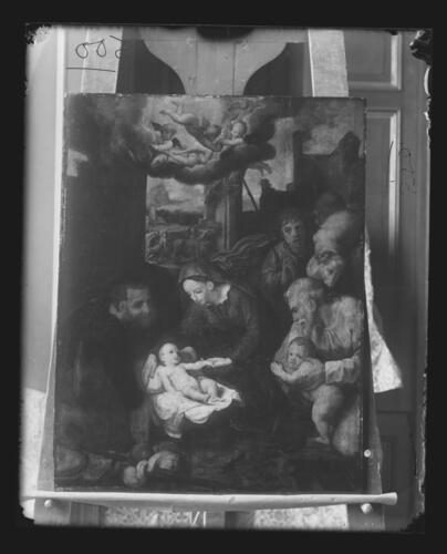 A glass plate negative of a painting of Prince Henry of Battenberg A glass plate negative of a painting of Prince Henry of Battenberg