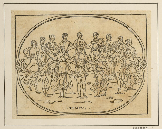 Master: Discours du Songe de Poliphile [Hypnerotomachia Poliphili]
Item: Seven men and seven women dancing, each having two faces