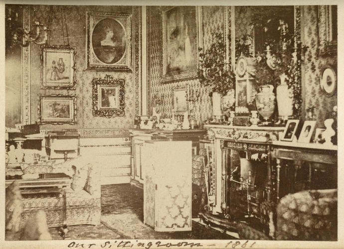 'Our sitting room'; Sitting room, Windsor Castle