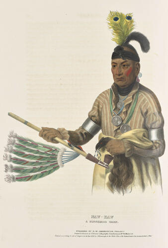 History of the Indian tribes of North America : with biographical sketches and anecdotes of the principal chiefs. Embellished with one hundred and twenty portraits from the Indian Gallery in the Department of War, at Washington ; v. 1 / by Thomas L. M'Kenney. . . and James Hall