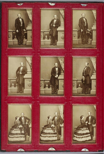 Folding portfolio containing portraits of Queen Victoria and Prince Albert Folding portfolio containing portraits of Queen Victoria and Prince Albert