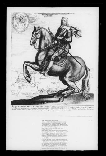 Earl of Essex on horseback Earl of Essex on horseback