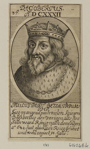 Master: [Engravings of the kings of France from the sixth to the seventeenth century]
Item: DAGOBERTUS