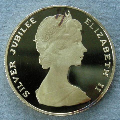 Bermuda. Proof $100, commemorating the Silver Jubilee of the Reign of Queen Elizabeth II, 1977 Bermuda. Proof $100, commemorating the Silver Jubilee of the Reign of Queen Elizabeth II, 1977