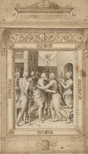 The meeting of Joachim and Anna