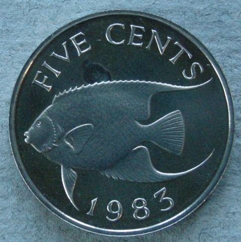 Bermuda. Proof 5 cents, 1983 Bermuda. Proof 5 cents, 1983