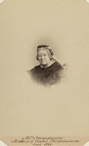 Mrs Farquharson, mother of Colonel Farquharson. [Photographs, English Portraits. Volume 70. ]