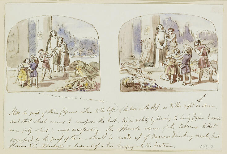Royal children tableaux, illustrating John Milton's L'Allegro and Il Penseroso, 1852 Royal children tableaux, illustrating John Milton's L'Allegro and Il Penseroso, 1852