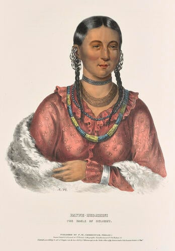 History of the Indian tribes of North America : with biographical sketches and anecdotes of the principal chiefs. Embellished with one hundred and twenty portraits from the Indian Gallery in the Department of War, at Washington ; v. 1 / by Thomas L. M'Kenney. . . and James Hall