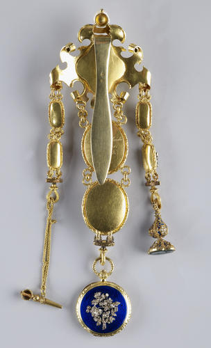 Chatelaine with watch