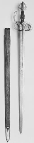 Arming sword and scabbard