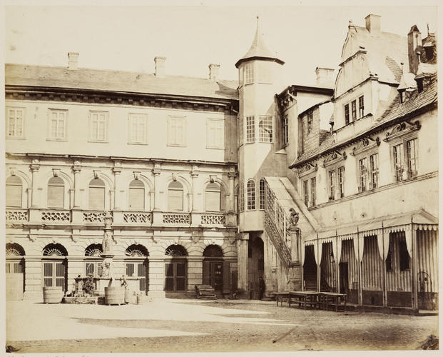 'Der Schlosshof'; The Old Court of the Palace at Coburg