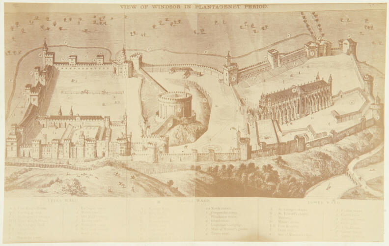 View of Windsor in Plantagenet Period View of Windsor in Plantagenet Period