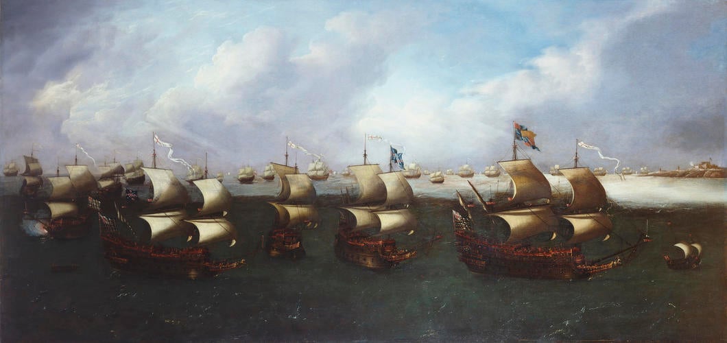 The Return of the Fleet with Charles I (1600-1649), when Prince of Wales in 1623