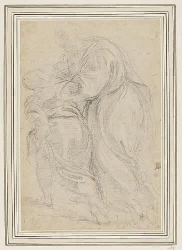 A woman and a child