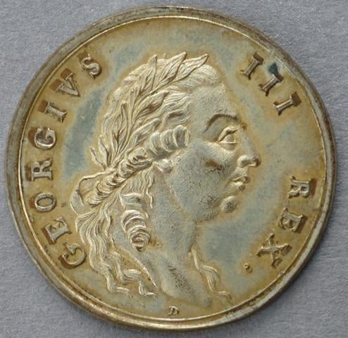 Great Britain. Medal commemorating the visit of King George III to Plymouth, 1789 Great Britain. Medal commemorating the visit of King George III to Plymouth, 1789