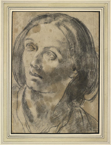 Recto: the head of a woman. Verso: a high priest Recto: the head of a woman. Verso: a high priest