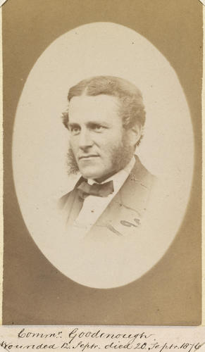 Commander Goodenough, wounded 12 Septr. died 20 Septr 1876. [Photographs, English Portraits. Volume 70. ]