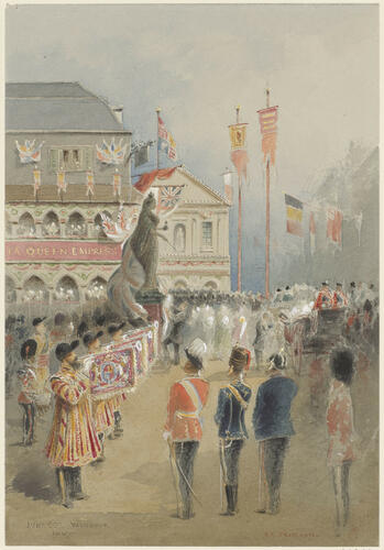 The Golden Jubilee: unveiling of the statue of Queen Victoria on Castle Hill, Windsor, 22 June