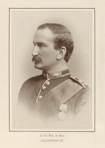 Lieutenant Colonel John Robert William Vesey, 4th Viscount de Vesci (1844-1903) Lieutenant Colonel John Robert William Vesey, 4th Viscount de Vesci (1844-1903)