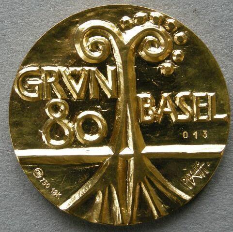 Switzerland. Medal commemorating 'Grun 80', Basel