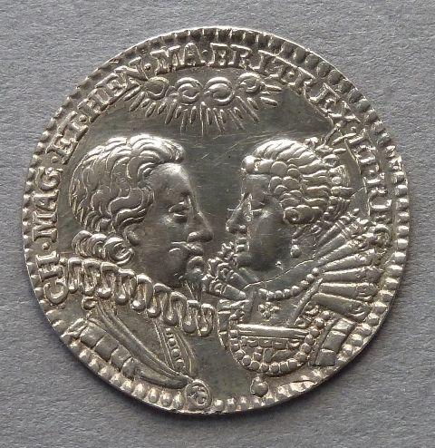 Medal commemorating the marriage of Charles I and Henrietta Maria