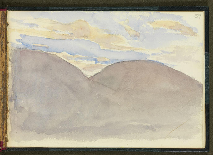 Master: SKETCHES FROM NATURE V. R. MDCCCLX TO MDCCCLXI
Item: Two highland peaks